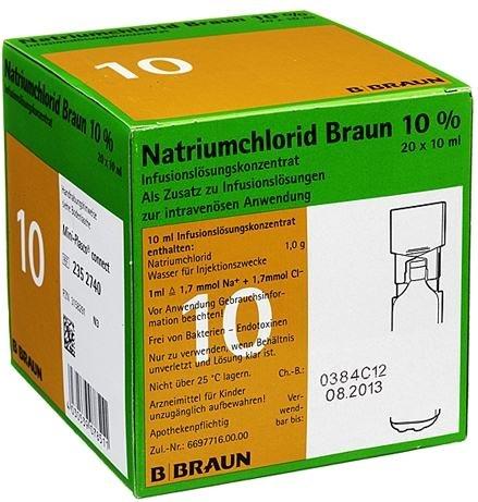 B. Braun Natriumchlorid 10% Mpc Elektrolytkonzentrat 20 x 10 ml