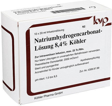 Köhler Pharma Natrium Hydrogencarbonat 8,4% (10 x 20 ml)