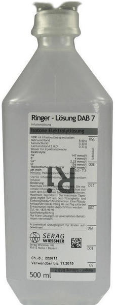 Serag-Wiessner Ringer Loesung Dab 7 Plastik (500 ml)