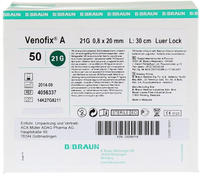 Venofix A Venenpunktionsb.21 G 0,8x19mm 50 St