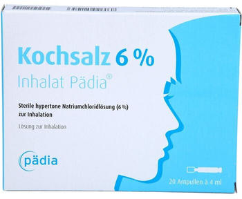 Pädia Arzneimittel Kochsalz 6% Inhalat Pädia Ampullen (20 x 4ml)