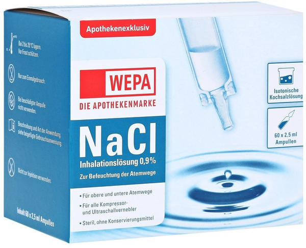 Wepa Apothekenbedarf Wepa Nacl 0,9% Inhalationslösung (60x2,5ml)