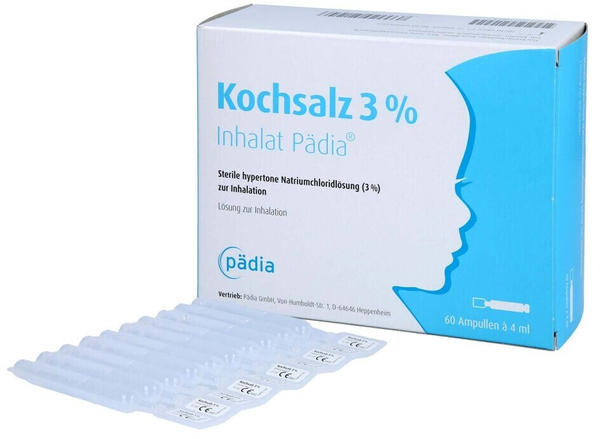 Pädia Arzneimittel Kochsalz 3% Inhalat Pädia Ampullen (60 x 4ml)