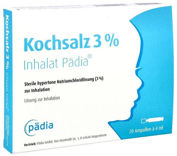 Pädia Arzneimittel Kochsalz 3% Inhalat Pädia Ampullen (20 x 4ml)