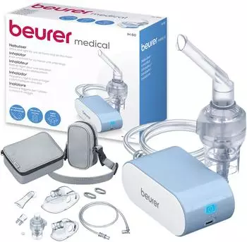 Beurer IH 60 Inhalator: Leises tragbares Inhaliergerät für Atemwegserkrankungen