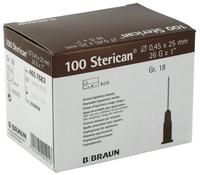 B. Braun Sterican Standardkan&uuml;len 100 St&uuml;ck (Gr. 18, G 26 x 1" / &Oslash; 0,45 x 25 mm,