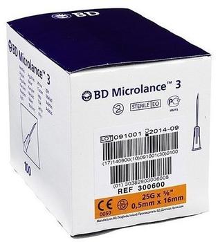 Becton Dickinson GmbH Becton Dickinson Microlance Kanuele 25 G 5/8 0,5x16 mm (100 Stk.)