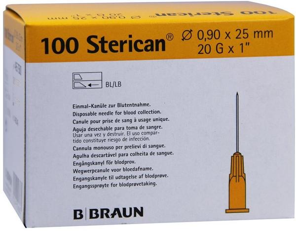 B. Braun Sterican Kanuelen 20Gx1 0,9 x 25 mm (100 Stk.)