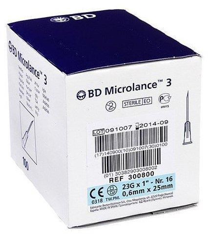 Becton Dickinson Bd Microlance Kanuele 23 g 1 0,6 x 25 mm (100 Stk.)