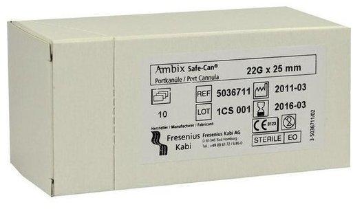 Fresenius Ambix Safe Can Portpunkt.kan. 22 g x 25 mm Gerade (10 Stk.)