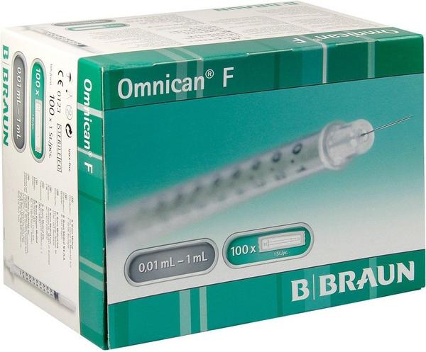 B. Braun Omnican F 1 ml Feindosierungspritzen 30 g x 12 mm (100 Stk.)