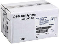 BD Plastipak Spr.1 ml Luer Lok 3teilig 100X1 ml