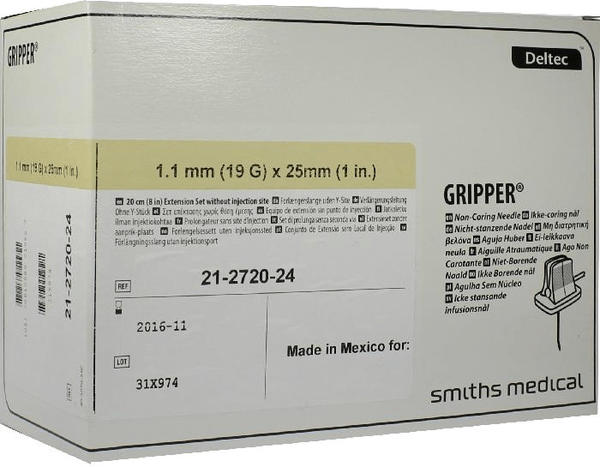 Smiths Medical Gripper Punktionsnadeln Totm 19 x 25,4mm (12 Stk.)