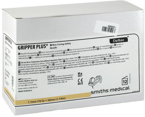 Smiths Medical Gripper Plus Nadeln 19 G x 32 mm (12 Stk.)