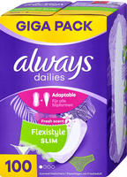 always Slipeinlage Daily Fresh Flexistyle Slim mit Frischeduft Gigapack 100