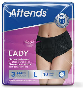 Attends Lady Discreet Underwear 3 L (10 Stk.)