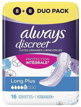 Always Discreet Inkontinenz Einlagen+ Long Plus (16 Stk.)