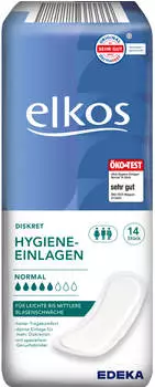 Elkos Diskret Hygiene-Einlagen Normal