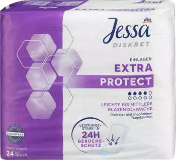 Jessa Diskret Einlagen Extra Protect, 4 Tr&ouml;pfchen