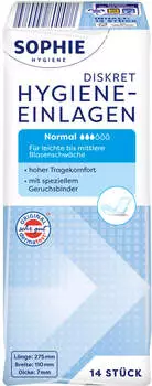 Sophie Diskret Hygiene-Einlagen Normal