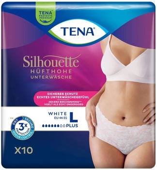 Tena Silhouette Pants Plus L white 10 Stk.