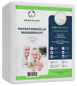 Sensalou Matratzenbezug mit Reissverschluss f&uuml;r Allergiker 180 x 200 x 20 cm