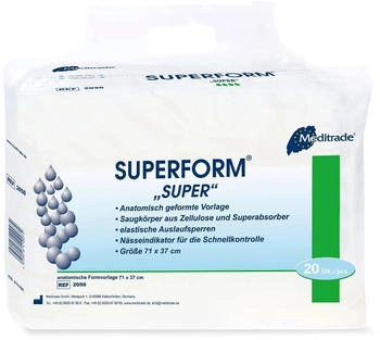Meditrade Superform Classic Inkontinenzvorlage 63 x 30 cm (30 Stk.)