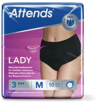 Attends Lady Discreet Underwear 3 M (10 Stk.)