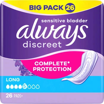 Always Discreet Inkontinenz Einlagen+ Long (26 Stk.)