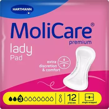 Hartmann MoliCare Premium lady pad 3 Tropfen (12 Stück)