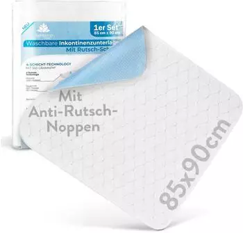 Harmony Care Harmony Care Inkontinenzunterlage waschbar und rutschfest saugstarke Inkontinenz Bettunterlage 1 St