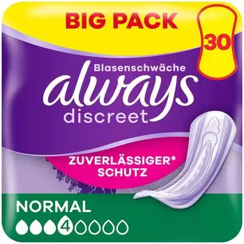 Always Discreet Inkontinenzeinlagen 30 St