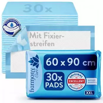 Harmony Care Harmony Care rutschfeste Inkontinenz Bettunterlage einweg 60 St