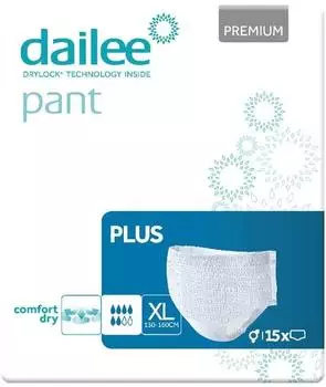 Dailee Pants Plus Inkontinenz Windelhosen für Erwachsene 15 St