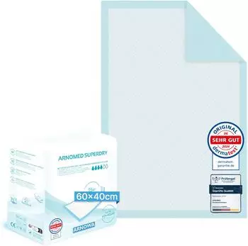 Arnowa Arnomed Einweg Inkontinenzunterlage 60x40cm (25 Stk.)
