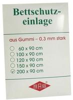 BETTEINLAGE Gummiplatte 0,3 mm 90x200 cm wei&szlig; 1 St