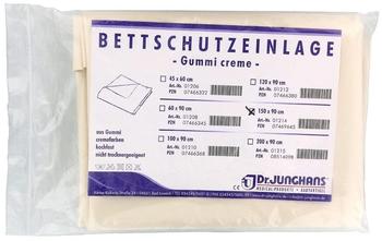 Dr. Junghans Medical Bettschutzeinlage 150 x 90 cm Gummi Creme