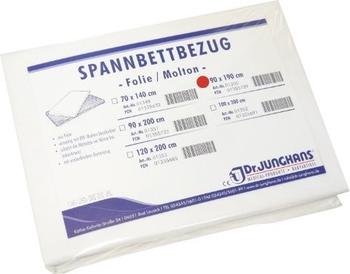 Dr. Junghans Medical Molton Spannbettbezug 90 x 190 cm M.Folie