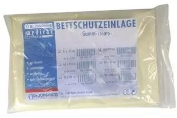 Dr. Junghans Medical Bettschutzeinlage 120 x 90 cm Gummi Creme