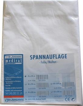 Dr. Junghans Medical Molton Spannauflage 70 x 140 cm M.Folie Eins.