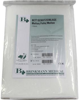 Dr. Junghans Medical Bettschutzeinlage Folie Molton 90x130 cm