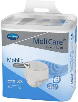 Hartmann MoliCare Premium Mobile 6 Tropfen Gr. XS (4 x 14 Stk.)
