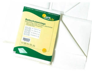 CareLine Bettschutzeinlage Folie Frottee 90 x 100 cm