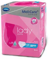 MoliCare Premium Lady Pants, 7 Tropfen, Gr. M, 80 - 120 cm H&uuml;ftumfang 8 St