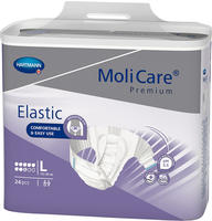 MoliCare Premium Elastic, 8 Tropfen, Gr. L, H&uuml;ftumfang 115 - 145 cm 24 St