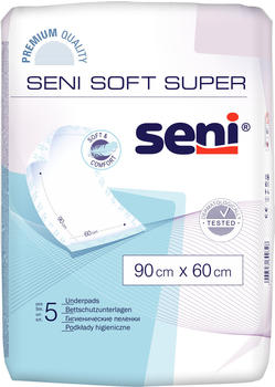 TZMO Seni Soft Super Bettschutzunterlagen 90X60 cm (5 Stk.)