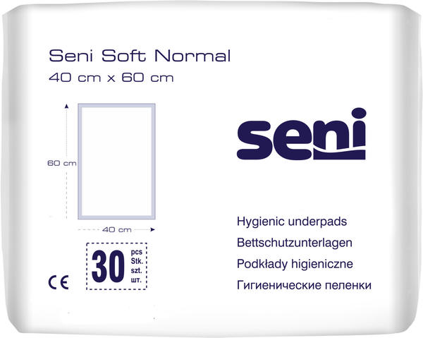 TZMO Seni Soft Normal Bettschutzunterlage 40 x 60 cm (30 Stk.)