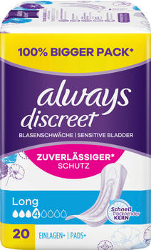 Always Discreet Inkontinenz Einlagen+ Long (20 Stk.)
