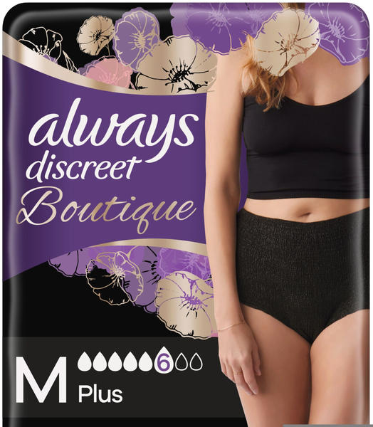 Always Discreet Boutique Pants Plus Gr. M schwarz (9 Stk.)
