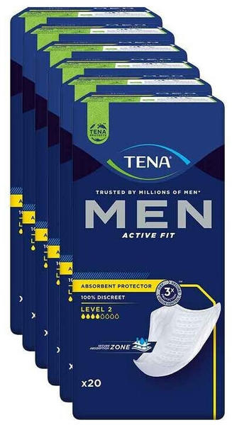 Tena Men Active Fit Level 2 Inkontinenzeinlagen (6 x 20 Stk.)